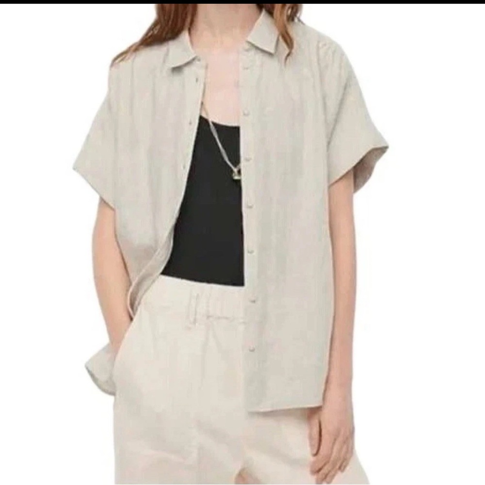 J. Crew Baird McNutt Linen Button-Down Shirt -M Tall